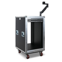 Load image into Gallery viewer, 16RU Slam Latch Rack w/ Monitor Holder