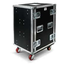 Load image into Gallery viewer, 16RU Shock Mount Rack w/ 2 Tables