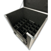 Load image into Gallery viewer, 30 Slot Flip Down Mic Stand Case with Trays
