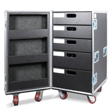 Load image into Gallery viewer, 22.5 X 30 X 45 5 Drawer Workbox with Door Shelving

