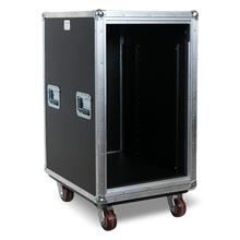 Load image into Gallery viewer, 16RU Slam Latch Rack w/ Monitor Holder

