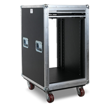 Load image into Gallery viewer, 16RU Slam Latch Rack w/ Monitor Holder
