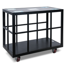 Load image into Gallery viewer, 14-Pack Cable Ramp Cart - Powdercoated Black
