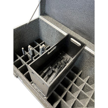 Load image into Gallery viewer, 40 Slot Flip Down Front Mic Stand Case w/ Trays
