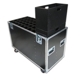 40 Slot Mic Stand Case with Trays