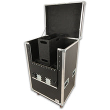 Load image into Gallery viewer, 30 Slot Flip Down Mic Stand Case with Trays
