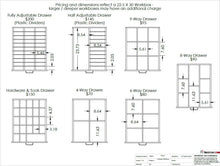 Load image into Gallery viewer, 22.5 X 30 X 45 5 Drawer Workbox
